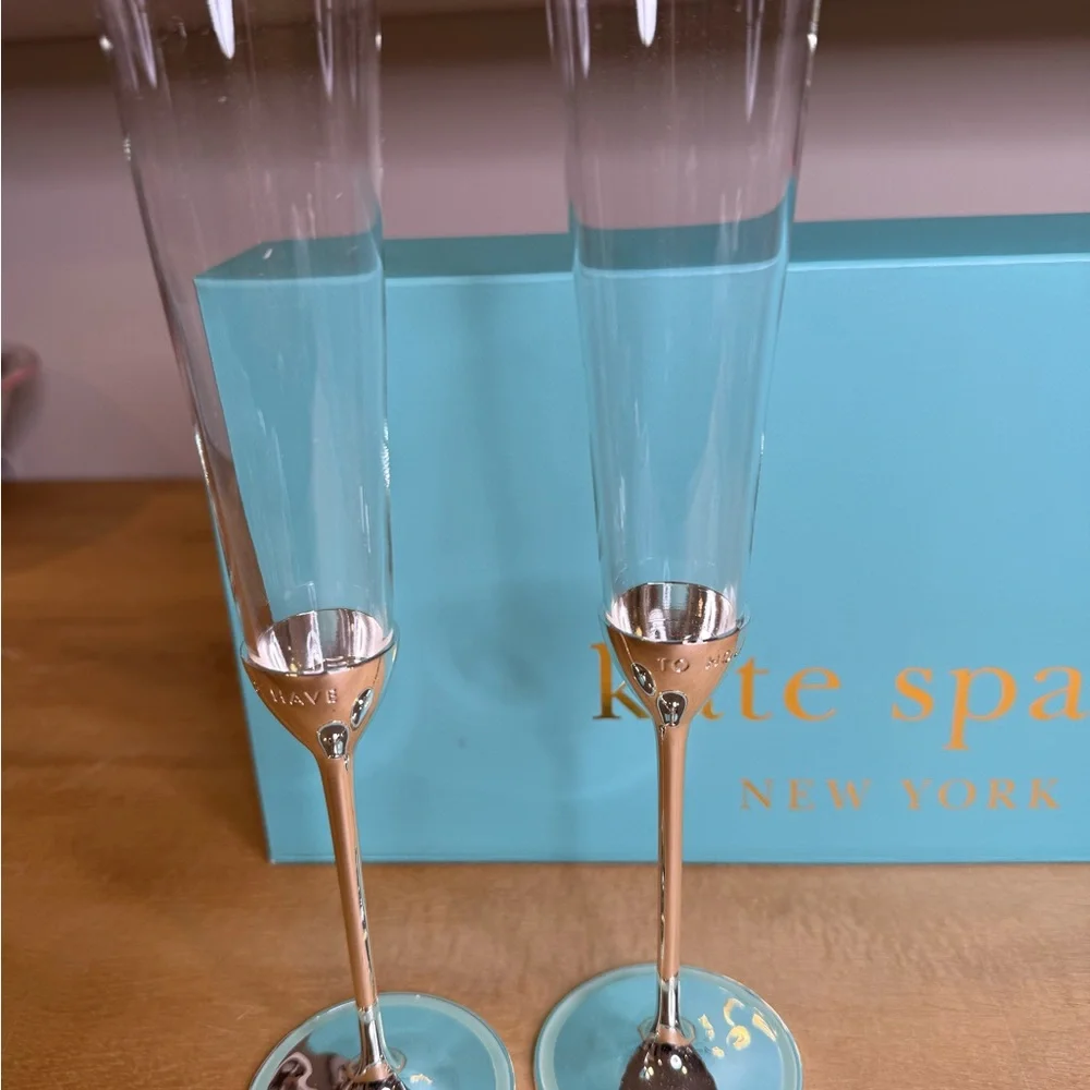 Kate Spade Take The Cake Toasting Flutes